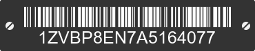 2010 FORD Mustang 1ZVBP8EN7A5164077 VIN decoded