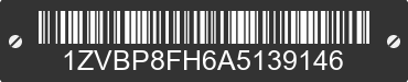2010 FORD Mustang 1ZVBP8FH6A5139146 VIN decoded