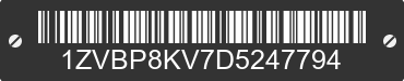 2013 FORD Mustang 1ZVBP8KV7D5247794 VIN decoded