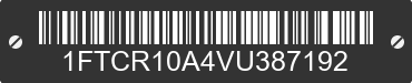1997 FORD Ranger 1FTCR10A4VU387192 VIN decoded