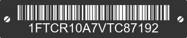 1997 FORD Ranger 1FTCR10A7VTC87192 VIN decoded