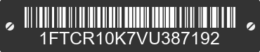 1997 FORD Ranger 1FTCR10K7VU387192 VIN decoded