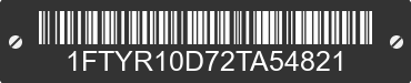 2002 FORD Ranger 1FTYR10D72TA54821 VIN decoded