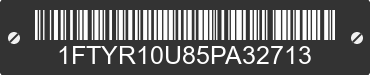 2005 FORD Ranger 1FTYR10U85PA32713 VIN decoded