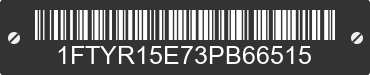 2003 FORD Ranger 1FTYR15E73PB66515 VIN decoded