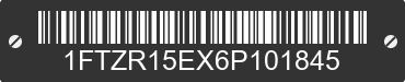 2006 FORD Ranger 1FTZR15EX6P101845 VIN decoded