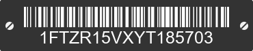 2000 FORD Ranger 1FTZR15VXYT185703 VIN decoded