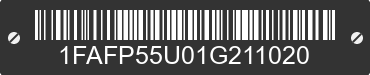2001 FORD Taurus 1FAFP55U01G211020 VIN decoded