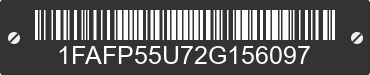 2002 FORD Taurus 1FAFP55U72G156097 VIN decoded