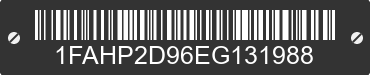 2014 FORD Taurus 1FAHP2D96EG131988 VIN decoded