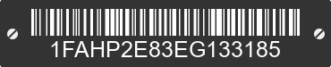 2014 FORD Taurus 1FAHP2E83EG133185 VIN decoded