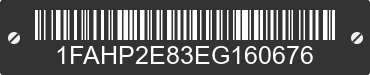 2014 FORD Taurus 1FAHP2E83EG160676 VIN decoded