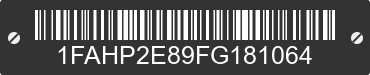 2015 FORD Taurus 1FAHP2E89FG181064 VIN decoded