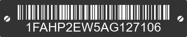 2010 FORD Taurus 1FAHP2EW5AG127106 VIN decoded