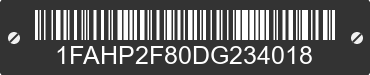 2013 FORD Taurus 1FAHP2F80DG234018 VIN decoded