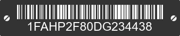 2013 FORD Taurus 1FAHP2F80DG234438 VIN decoded