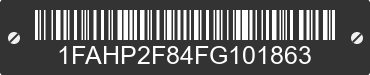 2015 FORD Taurus 1FAHP2F84FG101863 VIN decoded