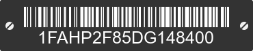 2013 FORD Taurus 1FAHP2F85DG148400 VIN decoded