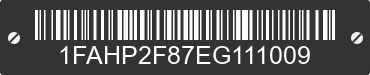 2014 FORD Taurus 1FAHP2F87EG111009 VIN decoded