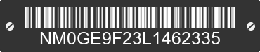 2020 FORD Transit Connect NM0GE9F23L1462335 VIN decoded
