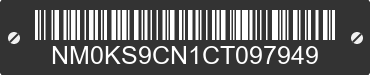 2012 FORD Transit Connect NM0KS9CN1CT097949 VIN decoded