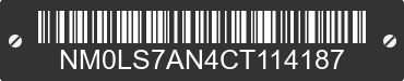 2012 FORD Transit Connect NM0LS7AN4CT114187 VIN decoded
