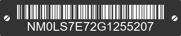 2016 FORD Transit Connect NM0LS7E72G1255207 VIN decoded