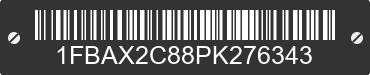 2023 FORD Transit 1FBAX2C88PK276343 VIN decoded