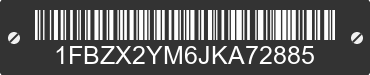 2018 FORD Transit 1FBZX2YM6JKA72885 VIN decoded