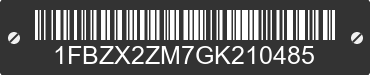 2016 FORD Transit 1FBZX2ZM7GK210485 VIN decoded