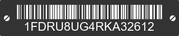 2024 FORD Transit 1FDRU8UG4RKA32612 VIN decoded