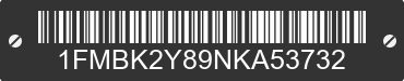 2022 FORD Transit 1FMBK2Y89NKA53732 VIN decoded