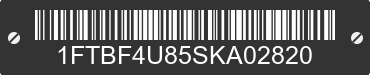2025 FORD Transit 1FTBF4U85SKA02820 VIN decoded