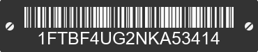 2022 FORD Transit 1FTBF4UG2NKA53414 VIN decoded