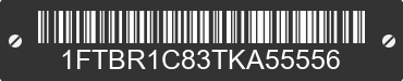 2026 FORD Transit 1FTBR1C83TKA55556 VIN decoded