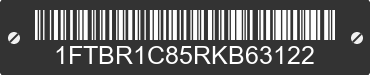 2024 FORD Transit 1FTBR1C85RKB63122 VIN decoded