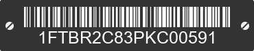 2023 FORD Transit 1FTBR2C83PKC00591 VIN decoded