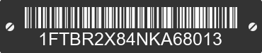 2022 FORD Transit 1FTBR2X84NKA68013 VIN decoded