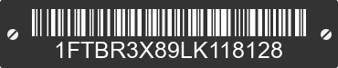 2020 FORD Transit 1FTBR3X89LK118128 VIN decoded