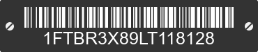 2020 FORD Transit 1FTBR3X89LT118128 VIN decoded