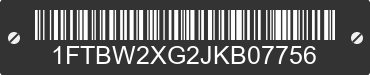 2018 FORD Transit 1FTBW2XG2JKB07756 VIN decoded