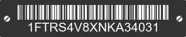 2022 FORD Transit 1FTRS4V8XNKA34031 VIN decoded