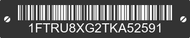 2026 FORD Transit 1FTRU8XG2TKA52591 VIN decoded