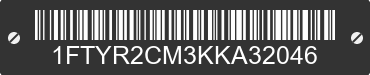2019 FORD Transit 1FTYR2CM3KKA32046 VIN decoded