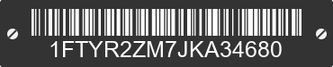 2018 FORD Transit 1FTYR2ZM7JKA34680 VIN decoded