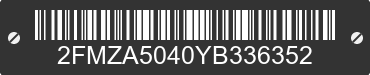 2000 FORD Windstar 2FMZA5040YB336352 VIN decoded