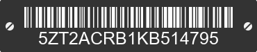 2019 FOREST RIVER Acadia 5ZT2ACRB1KB514795 VIN decoded