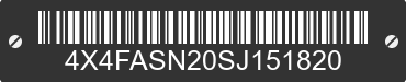 2025 FOREST RIVER All American Sport 4X4FASN20SJ151820 VIN decoded