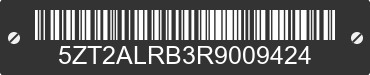 2024 FOREST RIVER Alta Trailer 5ZT2ALRB3R9009424 VIN decoded