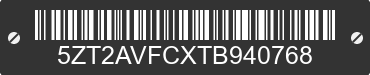 2026 FOREST RIVER Avenger 5ZT2AVFCXTB940768 VIN decoded